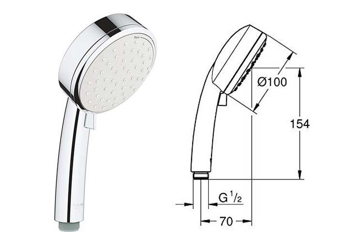 Tay sen NTempCosmop II GROHE 27571001