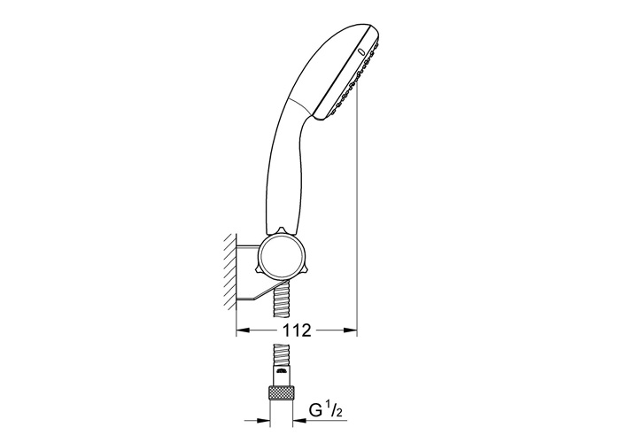 Bộ tay sen & gát sen 3 chế độ NTPC GROHE 27586001