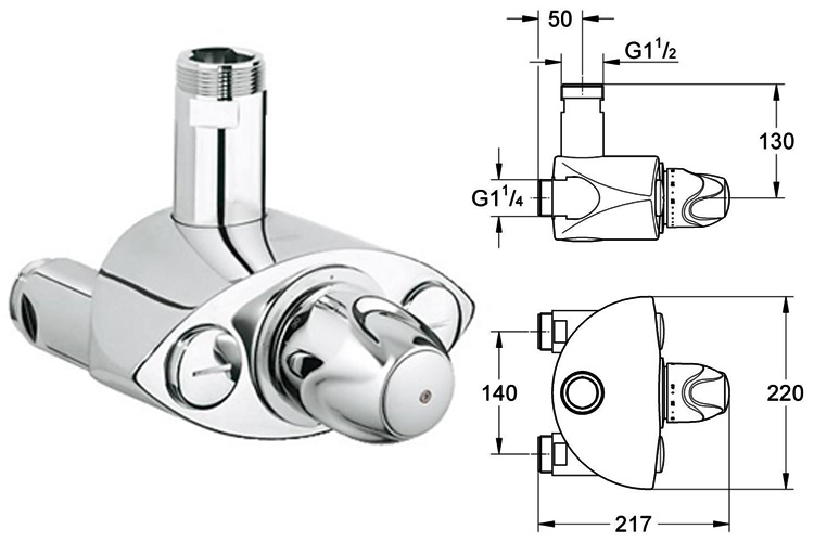 Bộ trộn Grohtherm XL GROHE 35085000