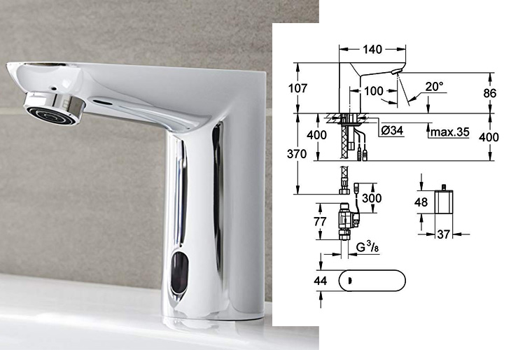 Bộ vòi tự động GROHE 36270000