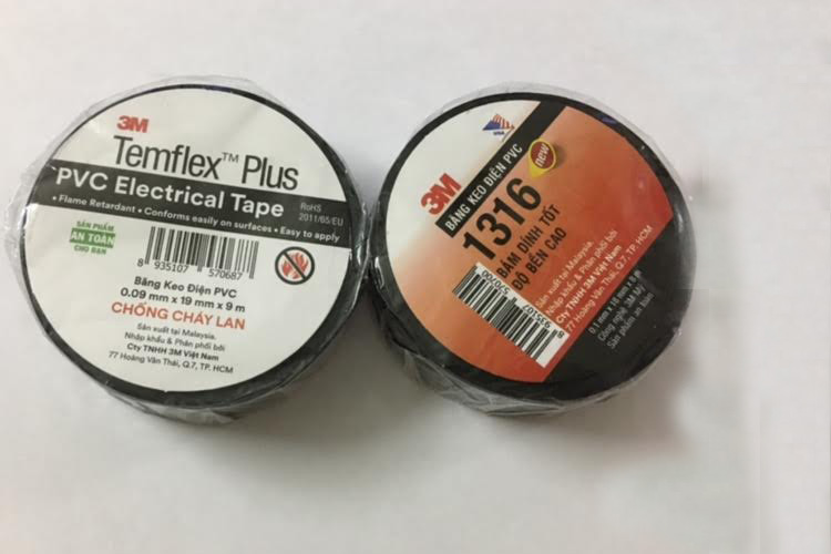 Băng keo điện 18mm x 16m 3M 1316