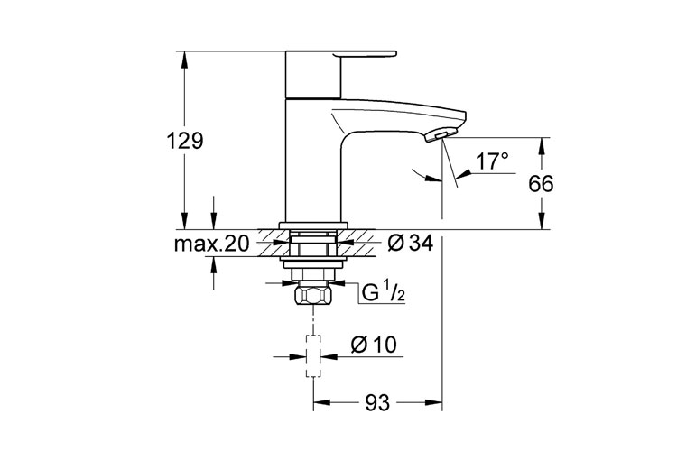 Vòi lạnh Eurostyle Cosmop GROHE 23039002