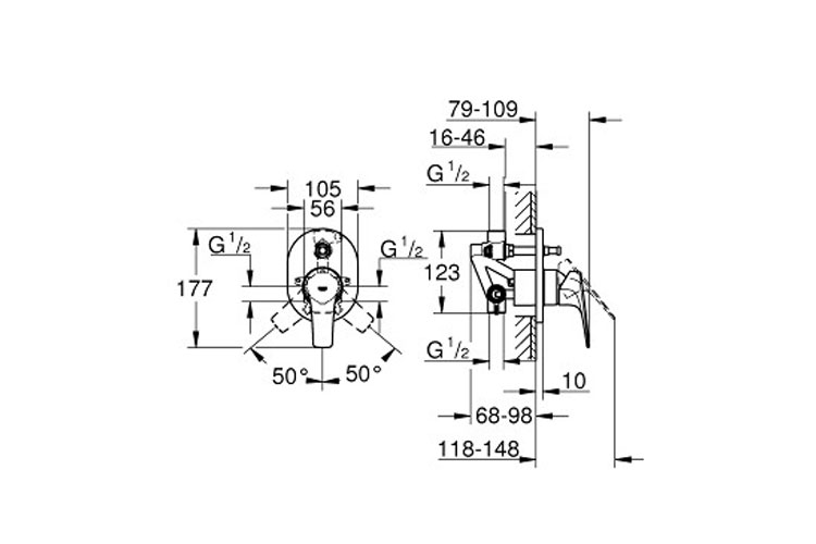 Mặt nạ và bộ trộn 2 chế độ BauFlow GROHE 29065000