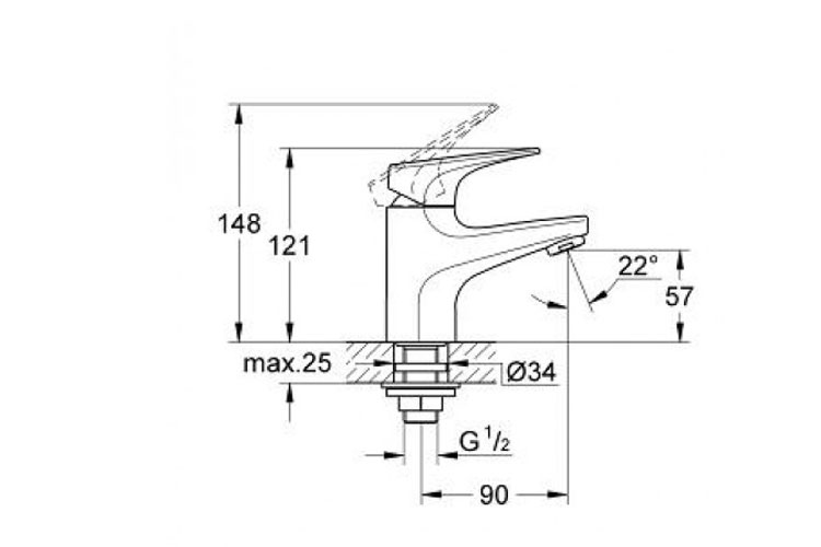 Vòi lạnh BauFlow GROHE 32813000
