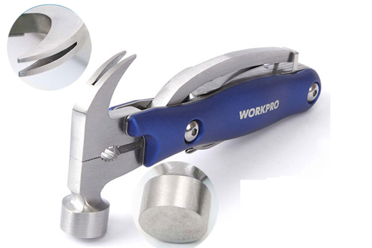 Workpro W014010 12 in 1 Multi-purpose Hammer and Tool Set