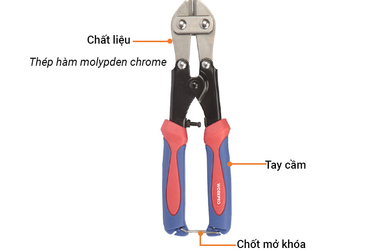 Kìm cắt cộng lực 8inch/200mm Workpro W017001