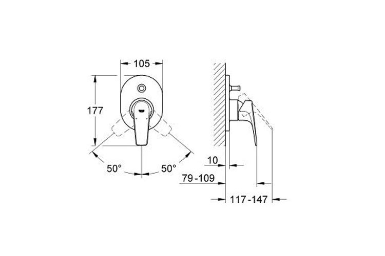 Mặt nạ cho bộ trộn 2 chế độ BauFlow GROHE 19584000