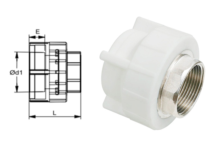 Măng xông ren trong có ECU 110mmx4