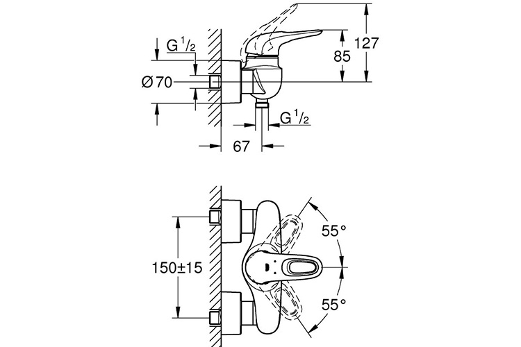 Bộ trộn Eurostyle GROHE 33590003