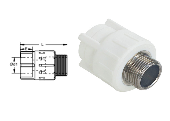 Măng xông ren ngoài 20mmx1/2
