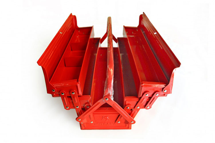 Hộp đựng dụng cụ 6 ngăn màu đỏ 20.86x7.87x8.26cm Mitsana 06151-MSN-0015