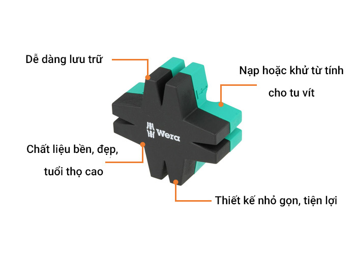 Miếng nam châm hình ngôi sao Wera 05073403001