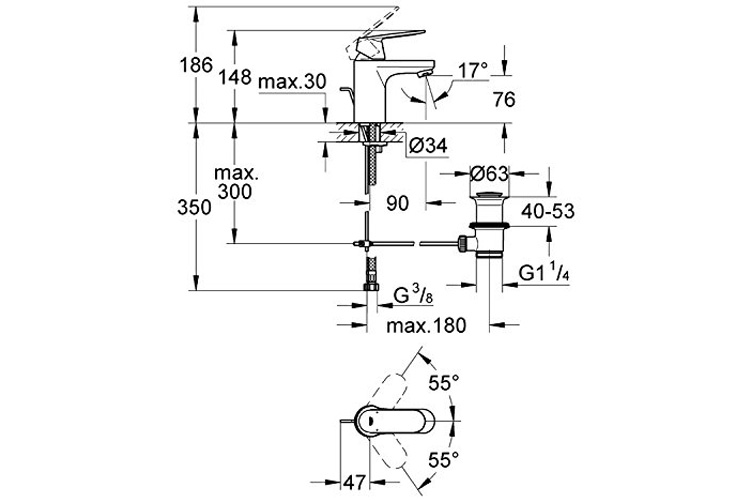 Vòi chậu GROHE 32825000