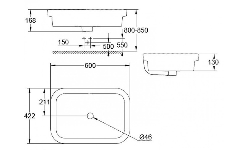 Chậu lavabo đặt bàn GROHE 39124001