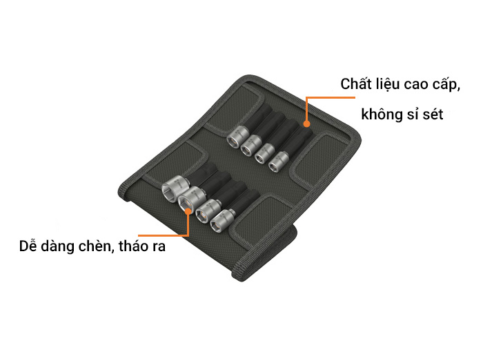 Bộ đầu nối 8 chi tiết Wera 05073495001