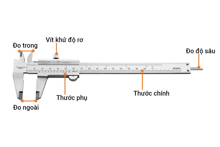 Thước cặp cơ khí 150mm Tramontina 44540006
