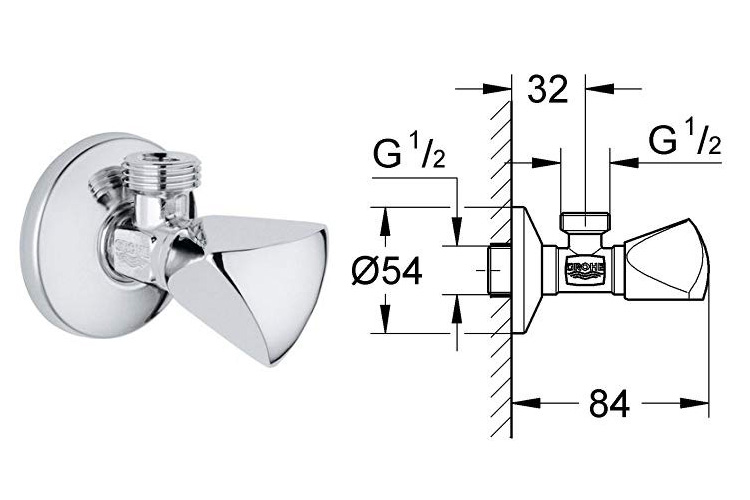 Van khóa 1/2inch TDL GROHE 22940000