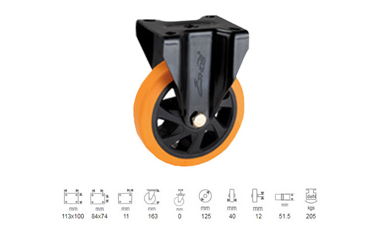 Ethos PU 292UMH125P45 medium duty wheel
