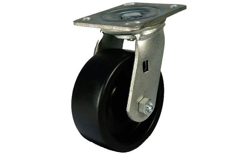 Heavy duty 490 series Phenolic heat-resistant wheel with Ethos 491XHQ160P45 swivel shaft