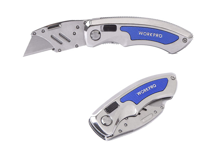 Dao gấp gọn tiện ích thay lưỡi nhanh Workpro W011010