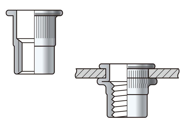 Hộp đai ốc đinh tán Patta M6x1.0x16L (700 Cái)