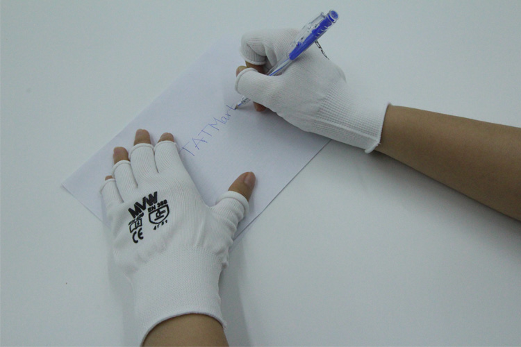 Găng tay bảo hộ MVW không phủ PU hở ngón MVW-HLF-100S