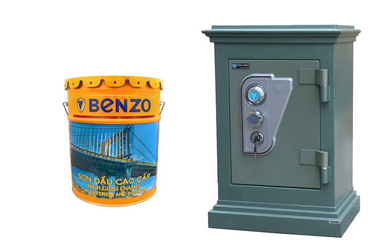 Sơn phủ vân bông 1 thành phần Alkyd Benzo màu B0015 17.5l