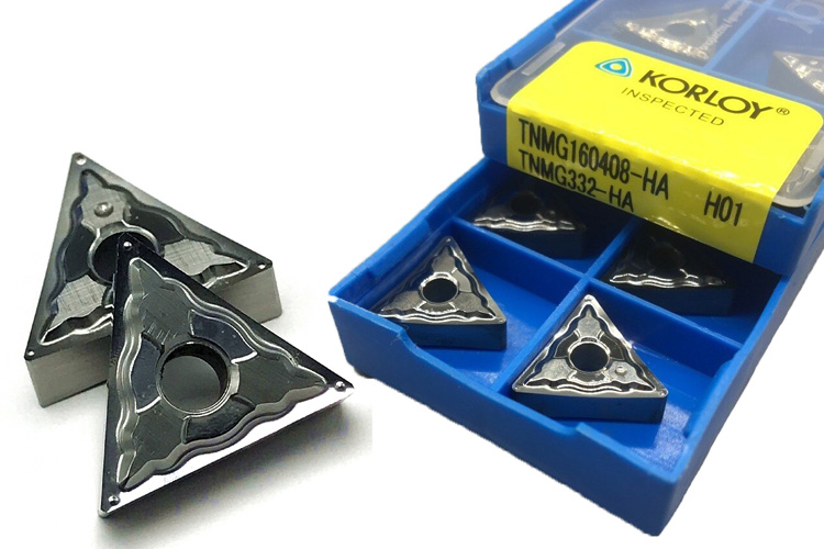 mảnh dao tiện hợp kim Korloy TNMG160408 HA H01