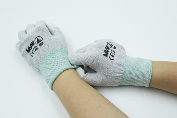 MVW protective gloves white with PU coated palm MVW-WPPC-300M