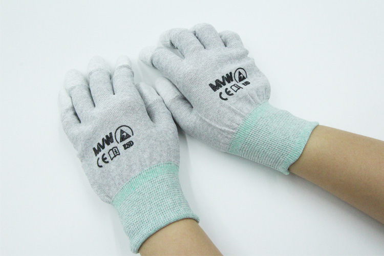 MVW protective gloves white with PU coated palm MVW-WPPC-300M