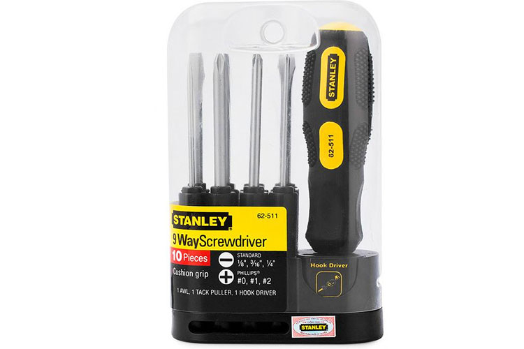 Stanley STHT62511-8 9-head screwdriver