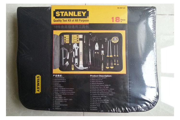 Bộ cụ phổ thông 18 chi tiết Stanley 90-597-23