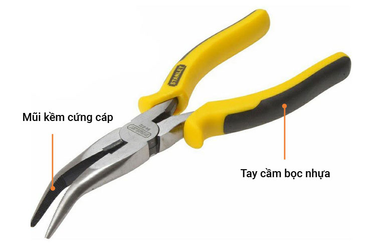 Stanley STHT84072-8 8 inches 200mm curved nose pliers