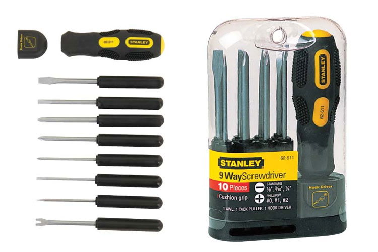 Stanley STHT62511-8 9-head screwdriver