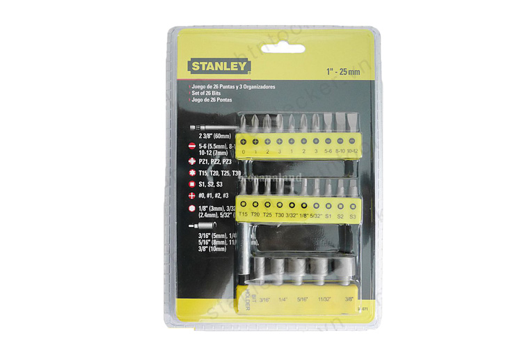 Bộ set mũi vặn vít 29 chi tiết Stanley 68-071-23