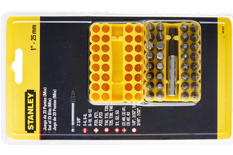 Stanley 33-piece screwdriver bit set 68-072