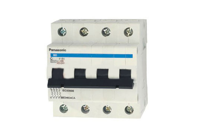 Cầu dao tép 4P 4E 100A 400VAC Panasonic BBD410041C