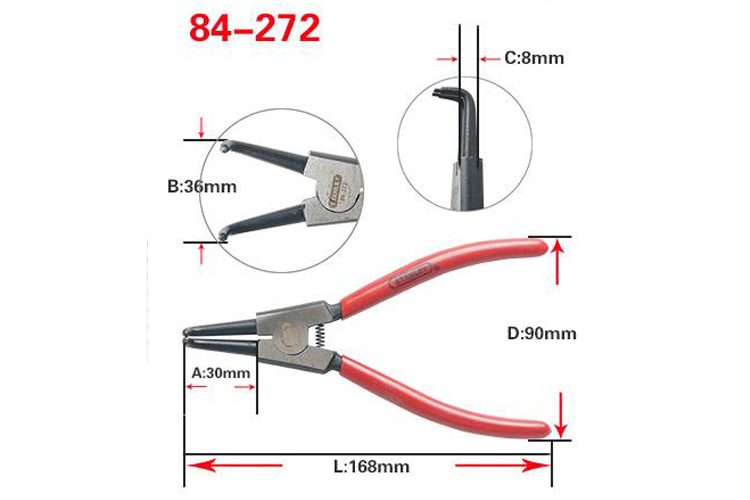 Kìm mở phanh ngoài mũi cong 7 inches Stanley 84-272-S