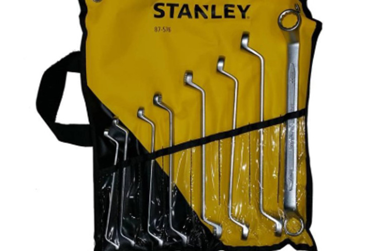 Bộ cờ lê 2 đầu vòng góc lượn 75 độ 8 chi tiết Stanley 87-576-1