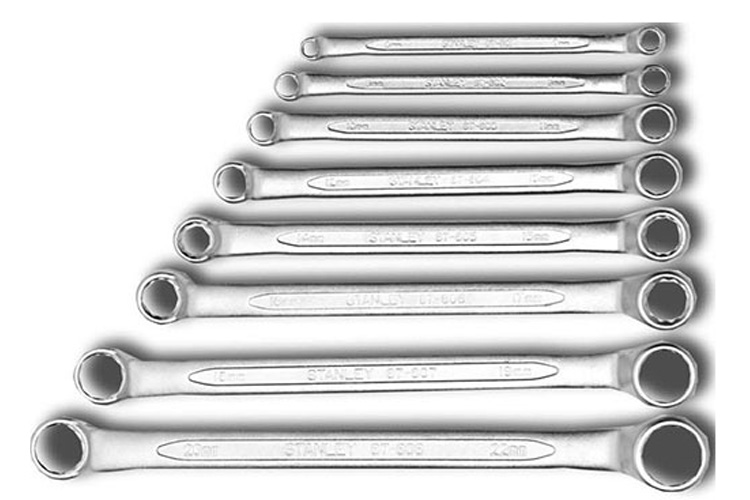 Bộ cờ lê 2 đầu vòng góc lượn 75 độ 8 chi tiết Stanley 87-576-1