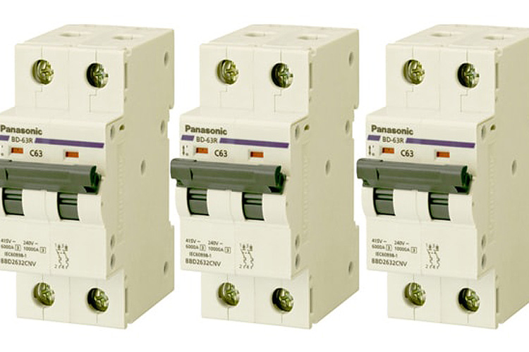 cầu dao tép 2P 06A 240VAC Panasonic BBD2062CNV