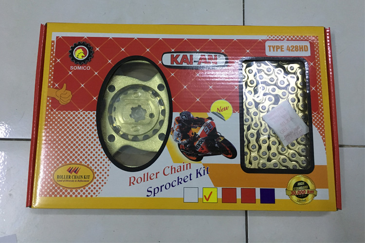 Bộ nhông sên dĩa Kai-An xe Honda R/S JP 428HD-106L-36T-14T