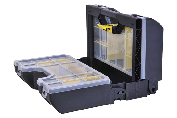Thông số kỹ thuật  Mã sản phẩm: STST1-71963 Nhà sản xuất: Stanley Xuất xứ: Trung Quốc Làm từ nhựa ABS cao cấp nên có thể chịu va đập tốt Trọng lượng: 2kg Bảo hành: 6 tháng Kích thước: 310x230x420mm