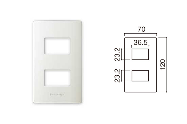 mặt dùng cho 2 thiết bị HALUMIE Panasonic WEVH68020
