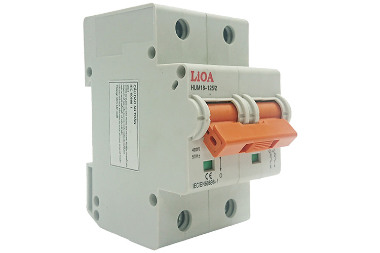 Aptomat loại 2 cực dòng điện 16A LiOA MCB2020/6