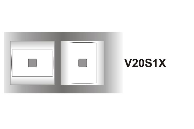 Mặt 1 lỗ LiOA V20S1X