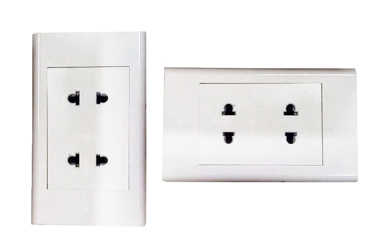 ổ cắm đôi 2 chấu LiOA SE182U