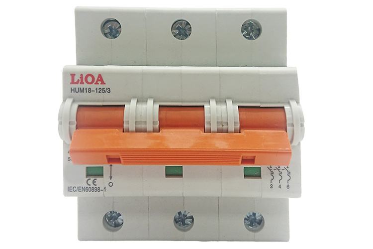 Aptomat loại 3 cực dòng điện 50A LiOA MCB3050/4,5