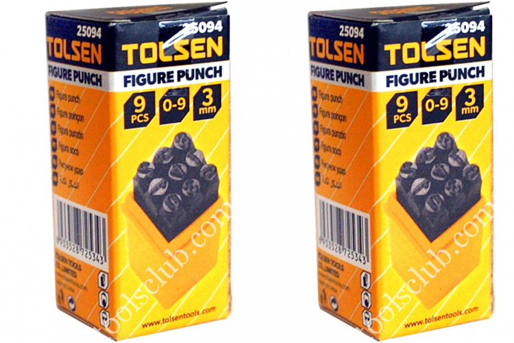 Set of 9 small 3mm Tolsen 25094 pins