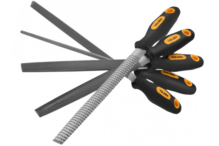 Tolsen 32038 5-piece steel file set 8 inch/200mm